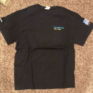 Black Graphic T-Shirt with Logo